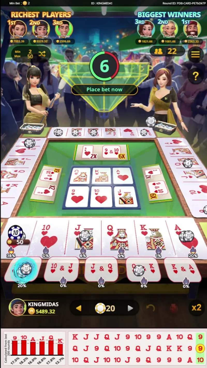 PERYA DROP BALL CARD